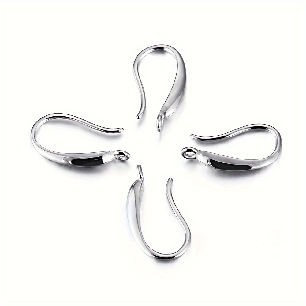 925 Sterling Silver Ear Hook Real Earrings Studs Base - Temu