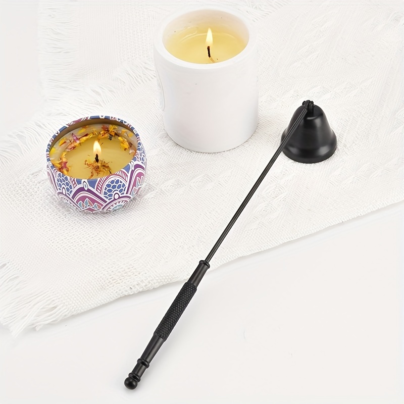 Navpeak Extintor de velas con mango largo, accesorio para apagador de velas  con mecha de metal con mango largo para velas perfumadas, velas de