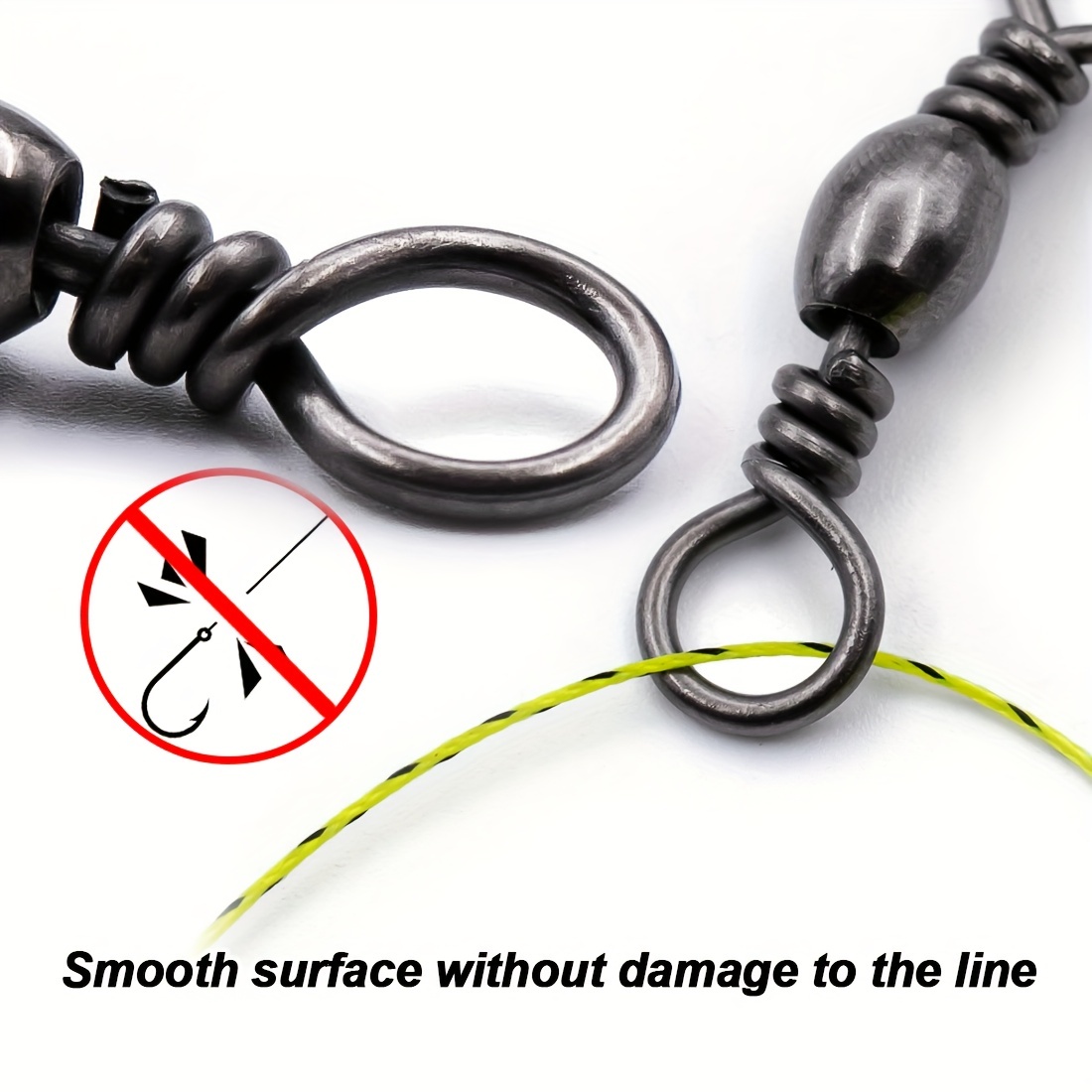 9km Fishing Barrel Swivels High Strength Fishing Connector - Temu