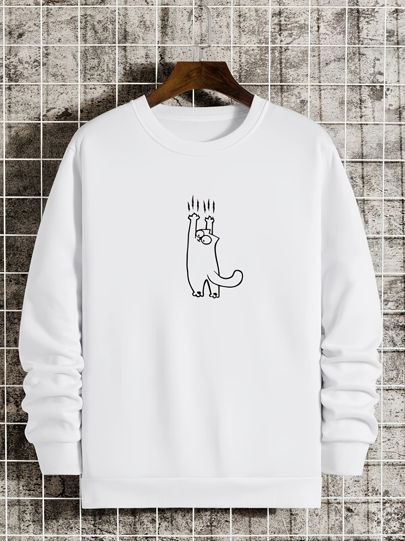 cat graphic sweatshirt