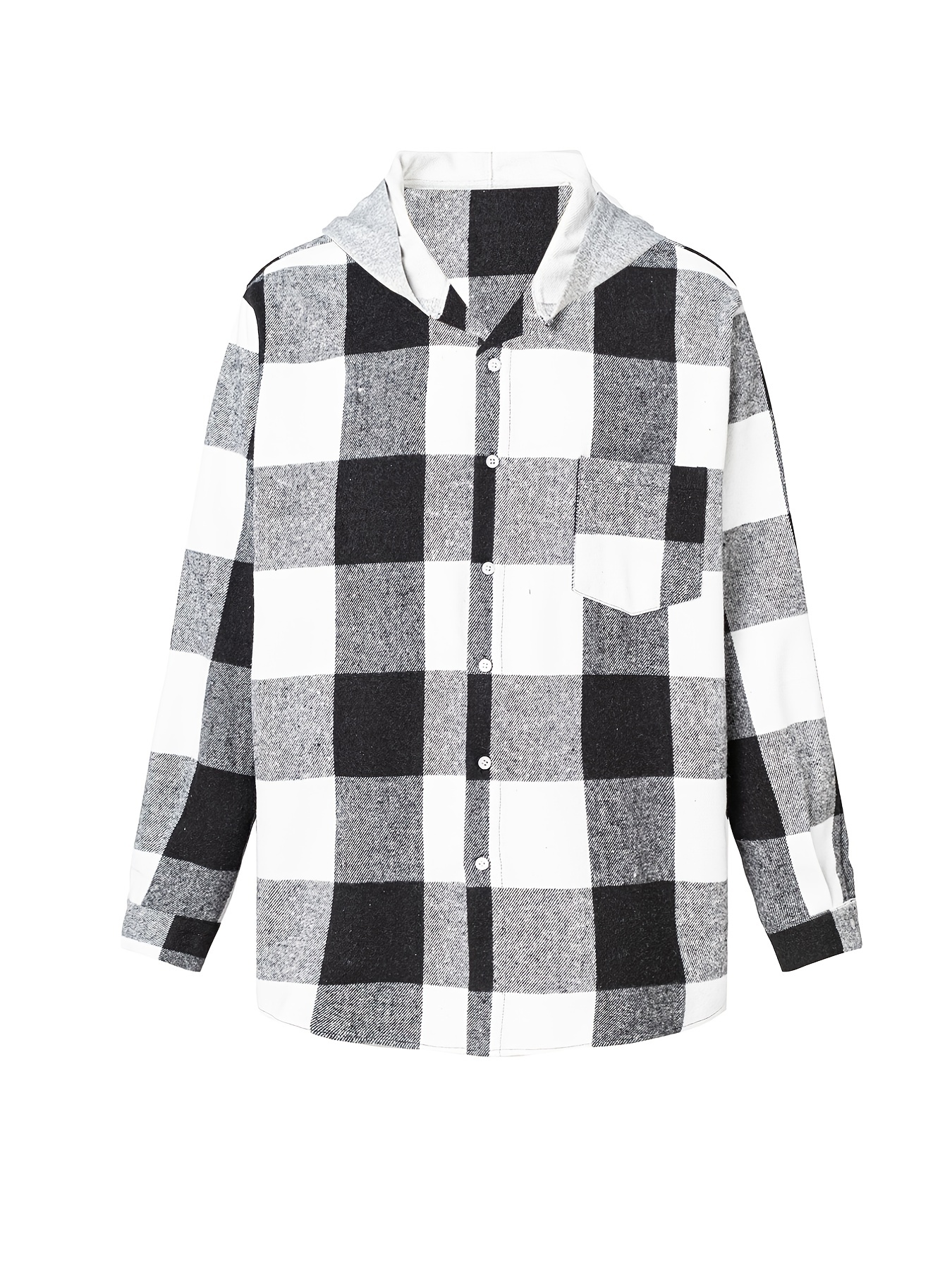 Black And White Plaid Shirt From H&M - Today's Outfit Style