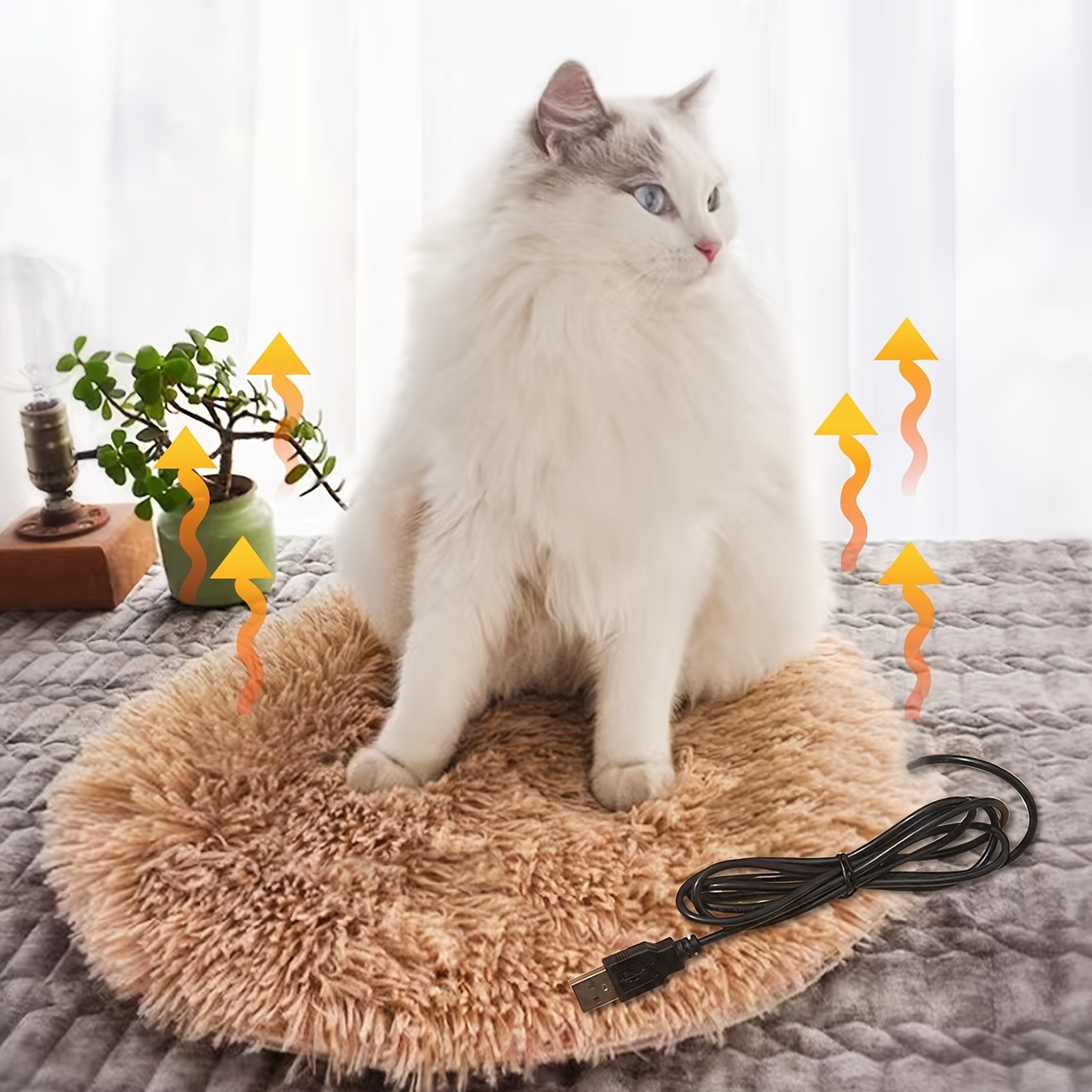 1pc Pet Heating Pad Electric Blanket Mat Heating Pad For Cat And Puppy -  Pet Supplies - Temu