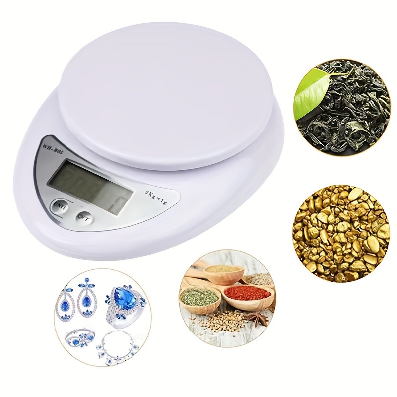 5kg/1g Portable Digital Food Scale LED Electronic Scales Postal Food  Balance Measuring Weight Kitchen LED Electronic Food Scales