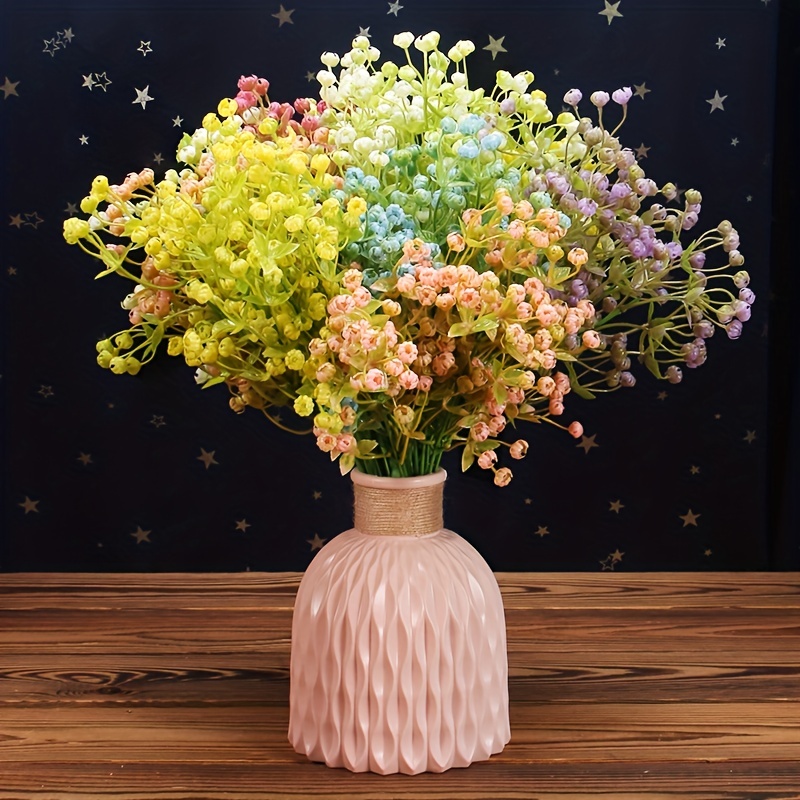 12pcs 12 59in artificial flower bouquet perfect for weddings home decor birthdays parties more add a touch