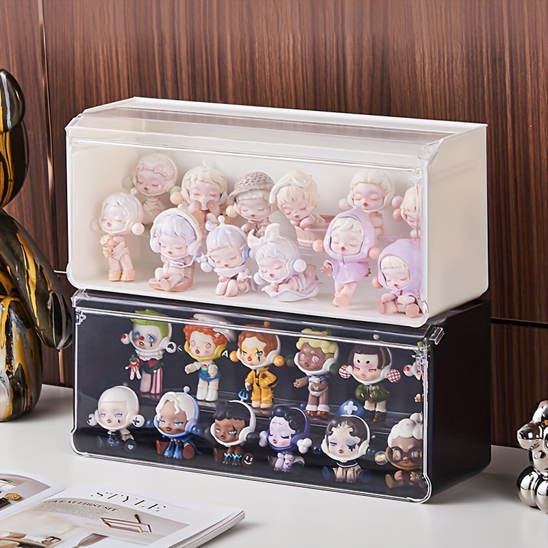 Acrylic Transparent Cotton Doll Storage Box Plush Toy Display Box  Children's Toy Storage Organizer Action Figures Showcase