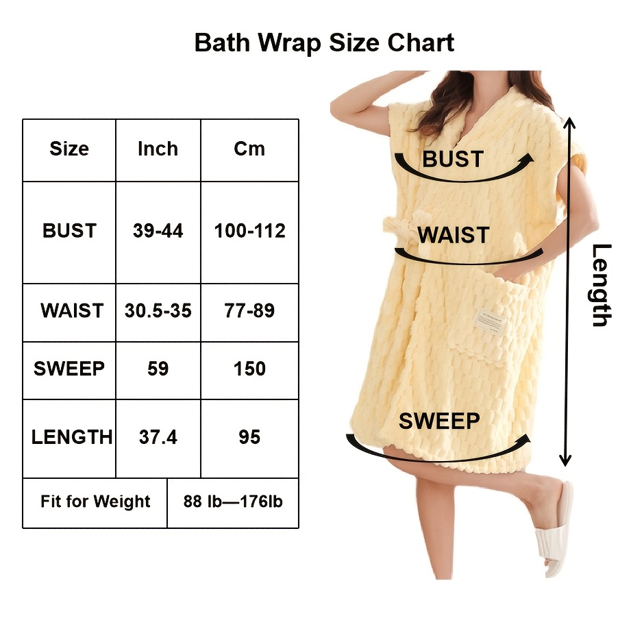 Women's Large Bath Towels, Bathroom Soft And Thick Bath Towel, Cute Bow  Pocket And Water Absorbing, Bath Towel And Strap Bath Skirt, - Temu