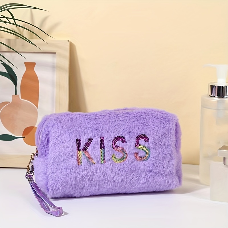 Pocmimut Make-up-Tasche Transparent - Reise Kosmetiktasche PU Leder Beige