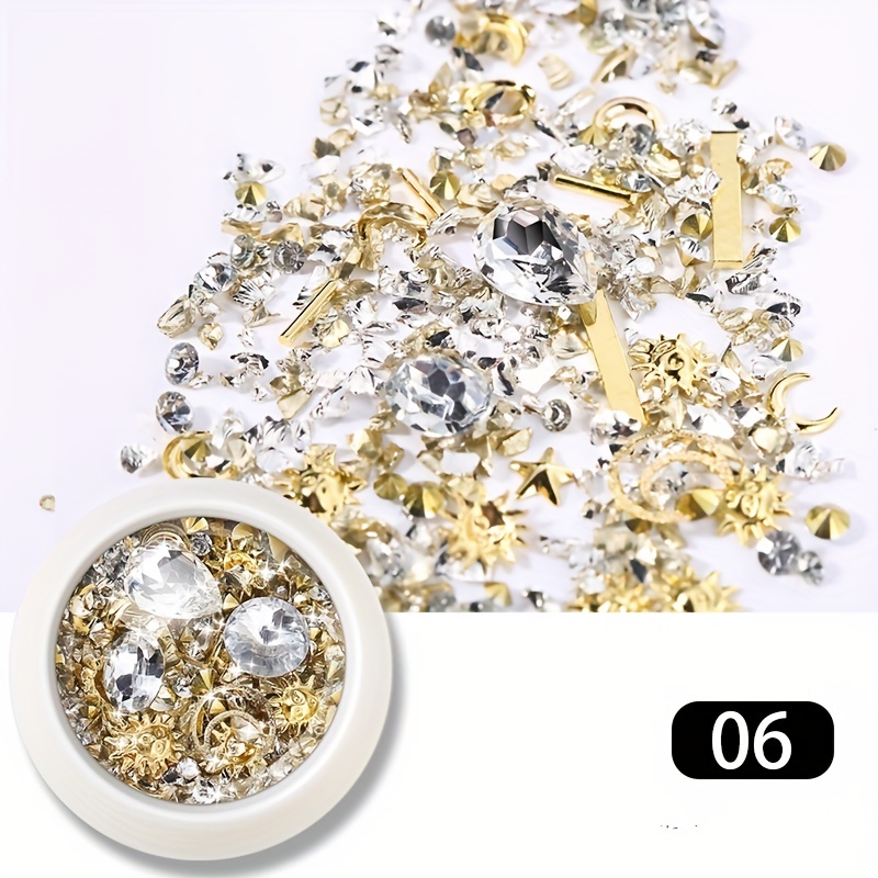 3D Nail Art Bling Rhinestones Metal Rivet Beads Studs For DIY