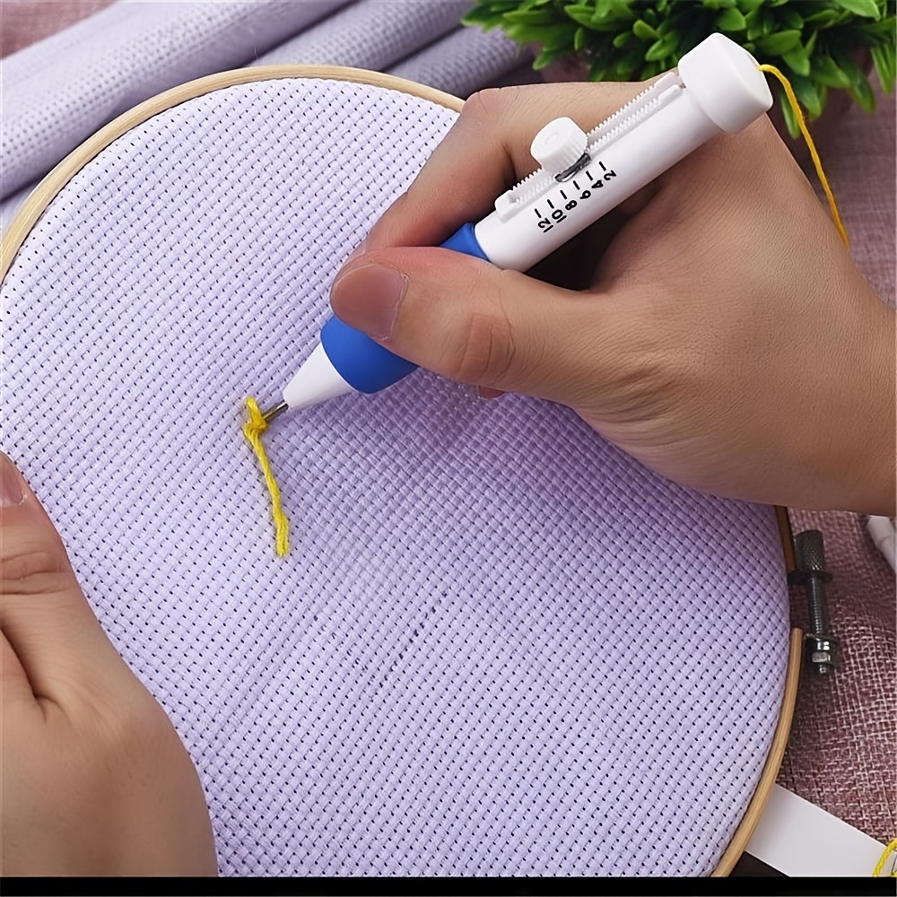 Embroidery Punch Needle Sewing Embroidery Punch Pen Punch - Temu