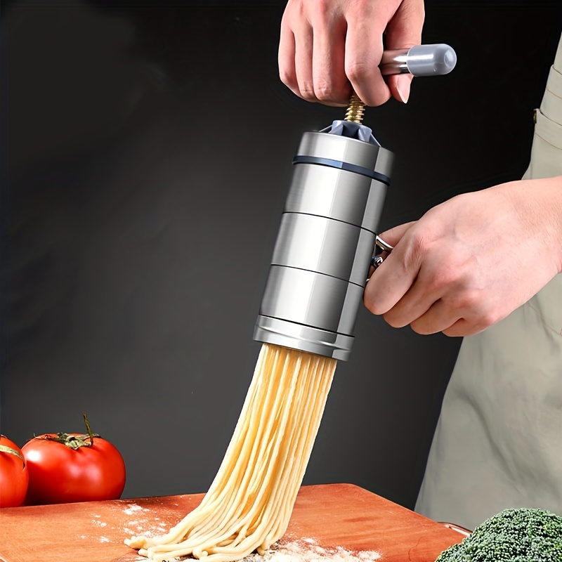 Pasta Maker Machine Manual Small Household Noodle Machine Stainless Steel  Noodle Machine Suitable for Making Spaghetti Ramen Noodle Maker