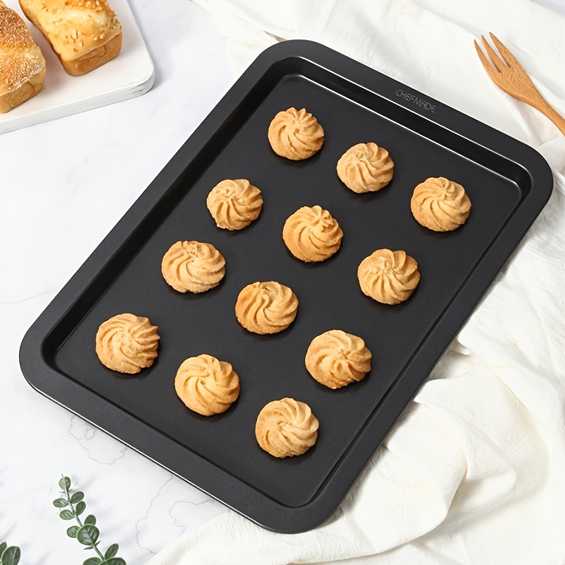 Chefmade, Non-stick Cookie Baking Pan, Oblong, Square, Small Cookie Sheet  Pan, Oblong Pan, Carbon Steel Commercial Oven Tray - Black - Temu Germany