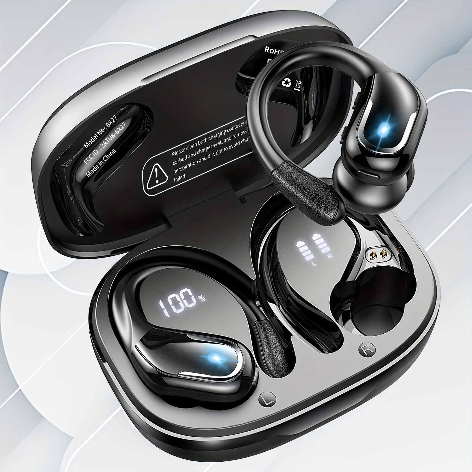 T6S Bluetooth 5.2 2022 - Auriculares inalámbricos verdaderos con  cancelación de ruido ambiental, auriculares estéreo con micrófono  integrado, sonido
