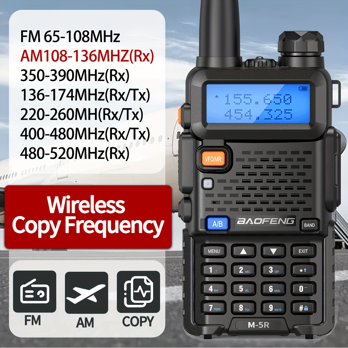 Quansheng UV K5 (8) Walkie Talkie Portable Am Fm Two Way Radio Commutator  Station Amateur Ham Wireless Set Long Range Receiver - AliExpress