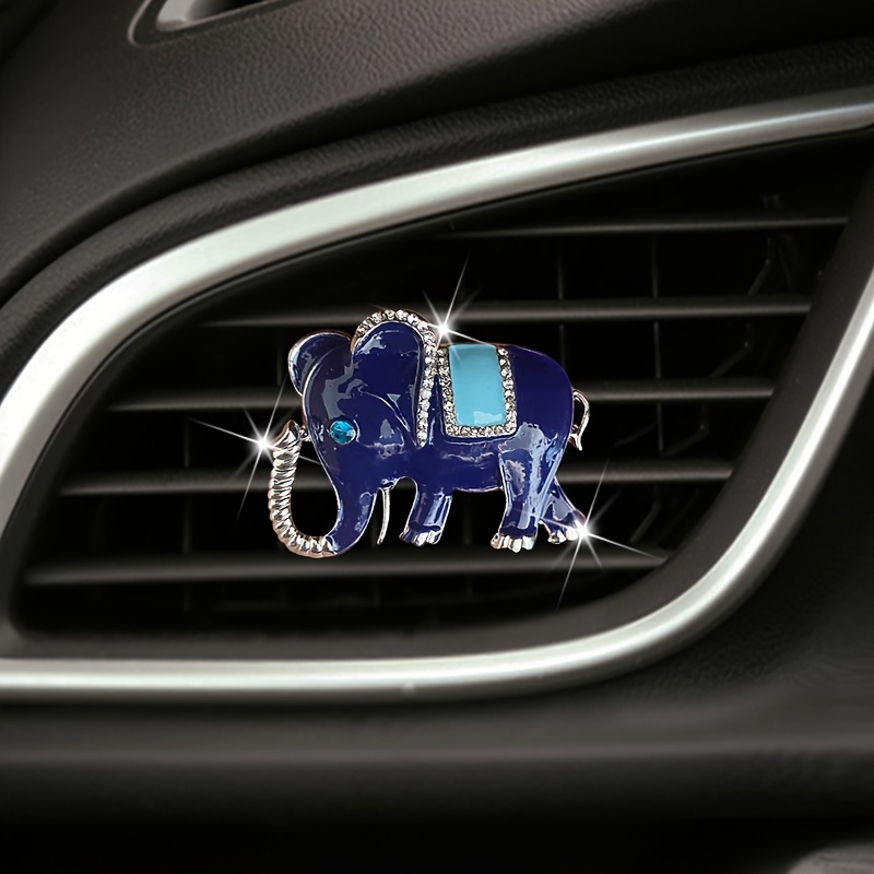 Crystal Elephant Car Air Freshener Vent Clip Car Diffuser - Temu Malaysia