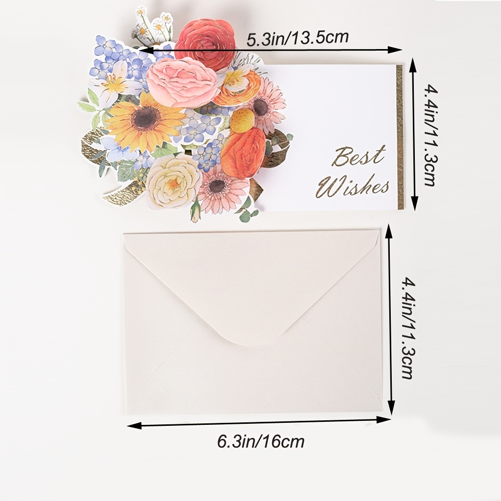Carte félicitations mariage - enveloppe de fleurs - La Poste