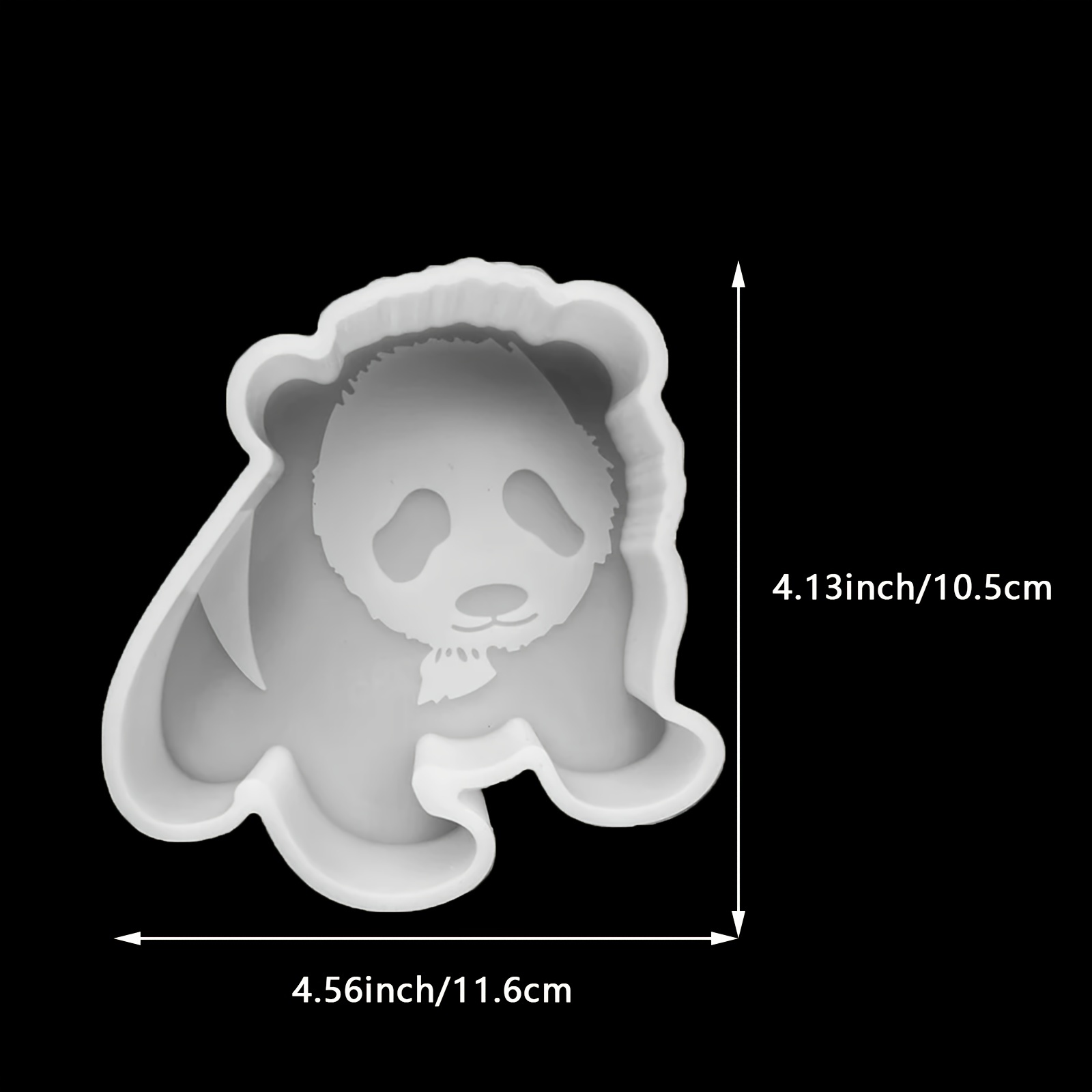 Panda Shape Car Freshie Silicone Mold Cute Panda Shape Epoxy Resin