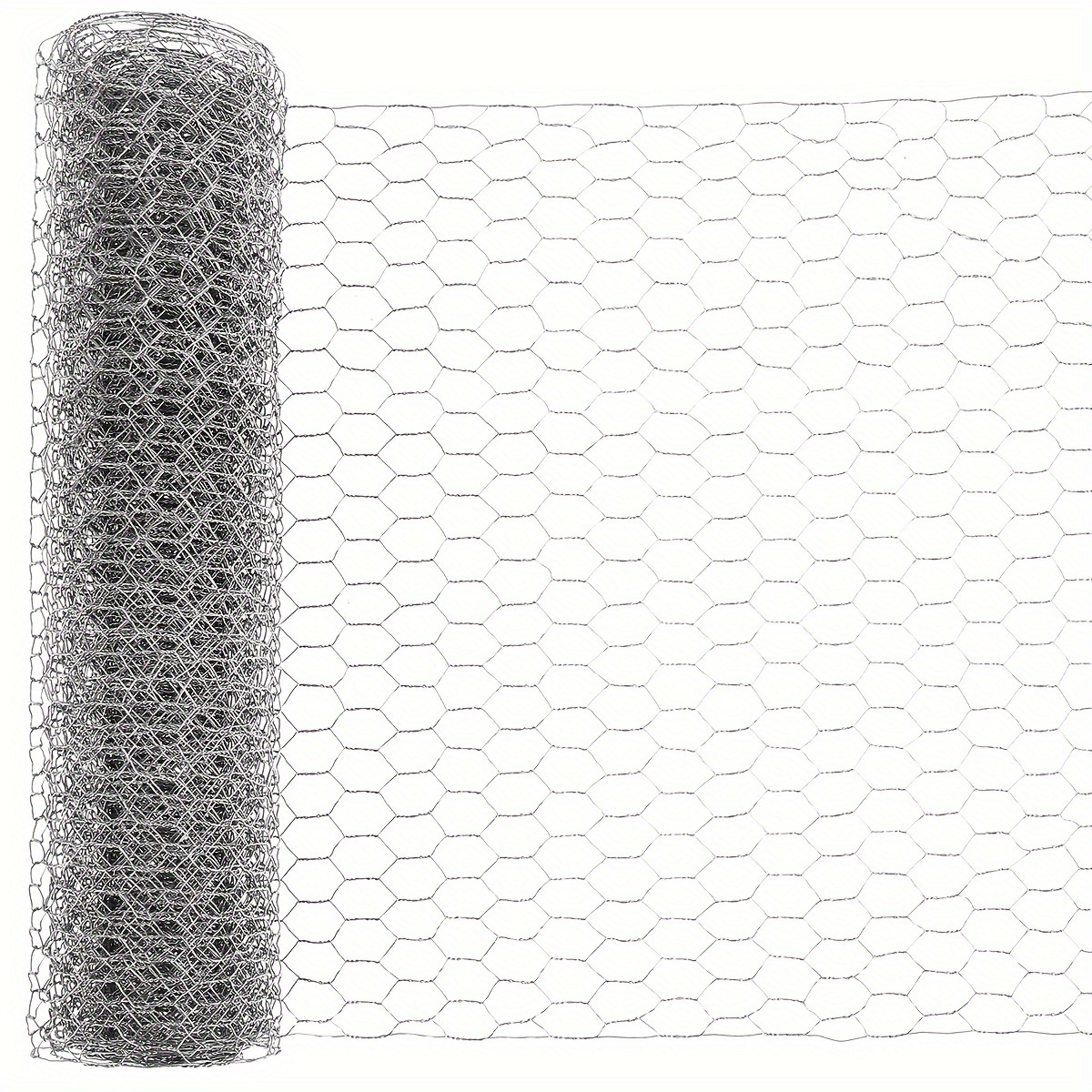 Reusable Plastic Chicken Wire Fence Mesh Durable Hexagonal Mesh DIY Project for Home Garden Courtyard(White) White
