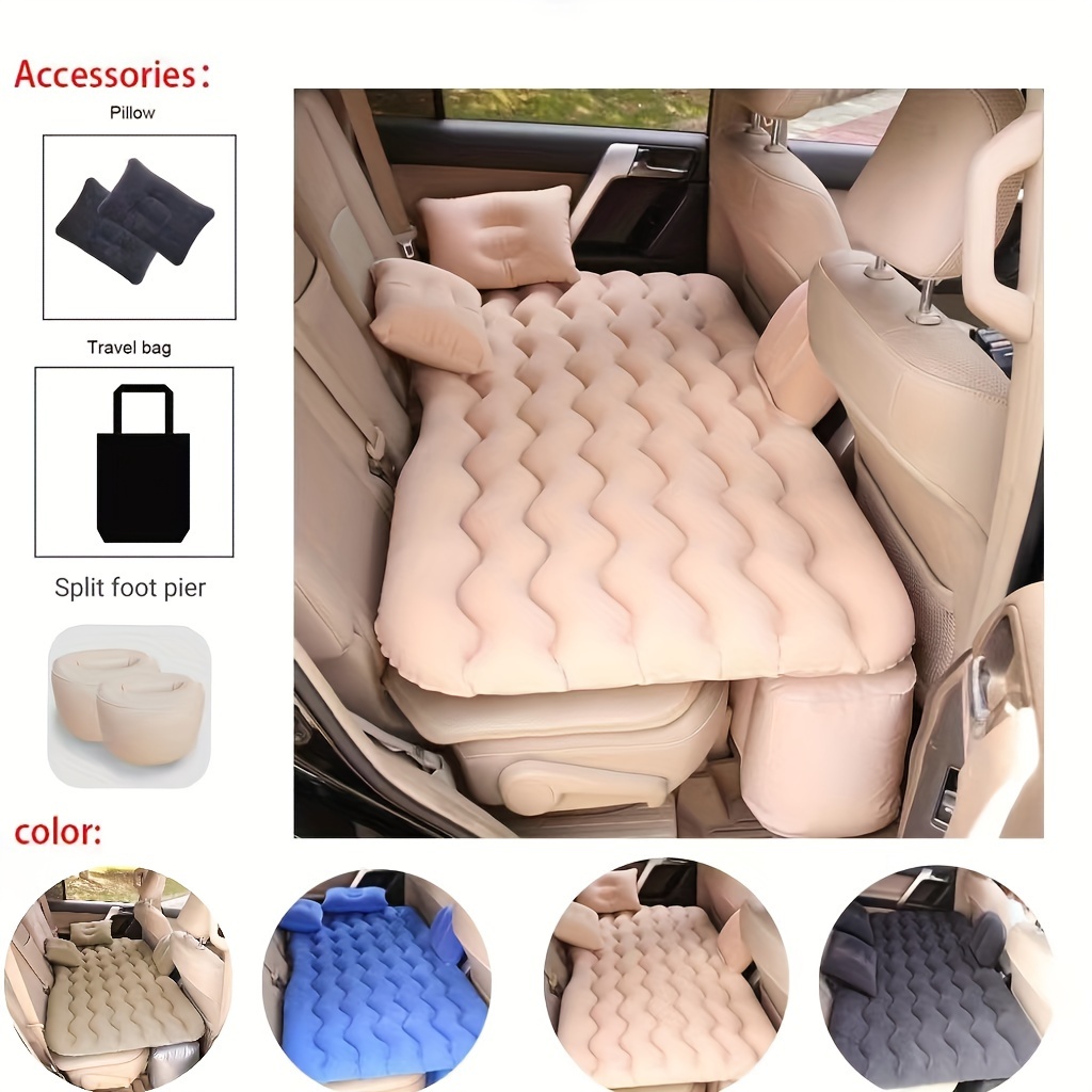 

Inflatable Flocking Mattress, Car Back Seat Mattress, Multi-purpose Sofa Outdoor Camping Cushion