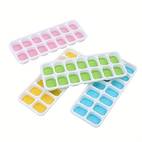 4pcs stackable silicone ice cube trays with spill proof lids perfect for cocktails freezers and more bpa free and easy to clean