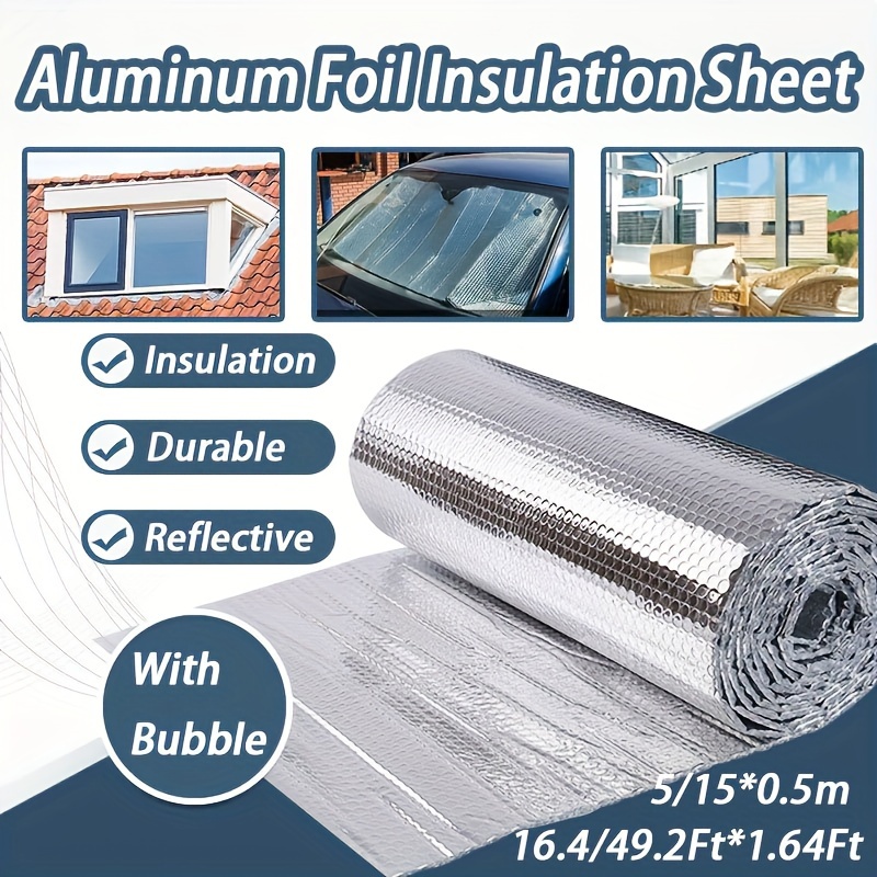 Aluminized Heat and Sound Insulation Shield, 4 x 6 Foot Sheets