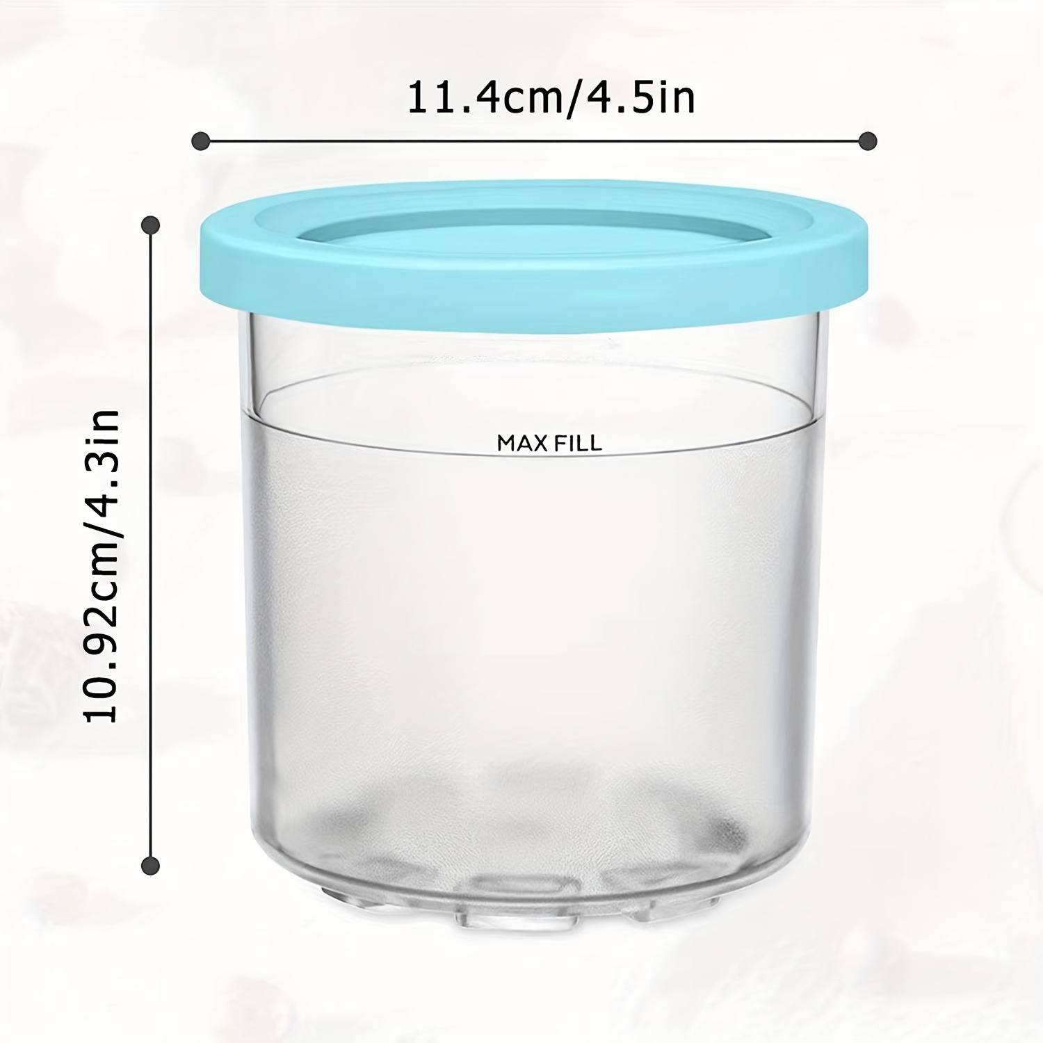 Pint Containers With Silicone Lids Replacement For Ninja - Temu
