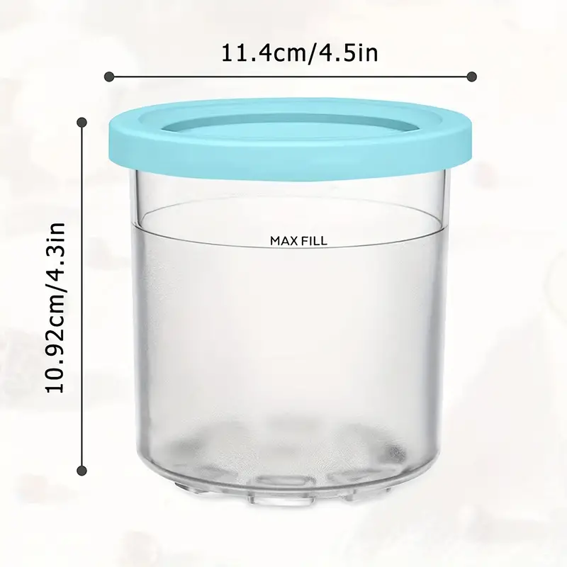 Pint Containers With Silicone Lids Replacement For Ninja - Temu
