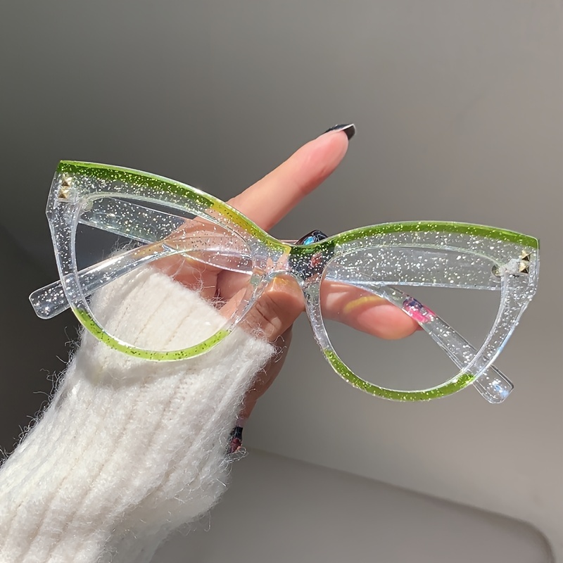 Cat Eye Eyeglasses For Women Light Blocking Computer Glasses