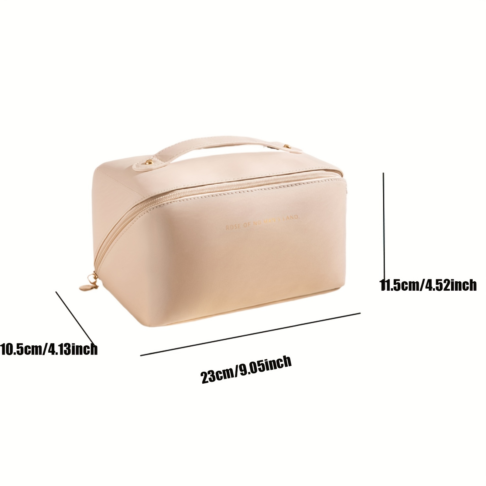 Large Capacity Travel Cosmetic Bag - Portable Women Waterproof Pu