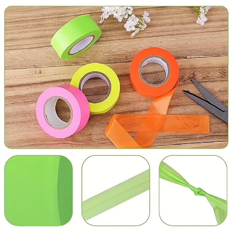 12 Pink PACK Non-Adhesive colored survey tape Marker Plastic Marking  Flagging Tape for Branches colored packing tape survey tape - AliExpress
