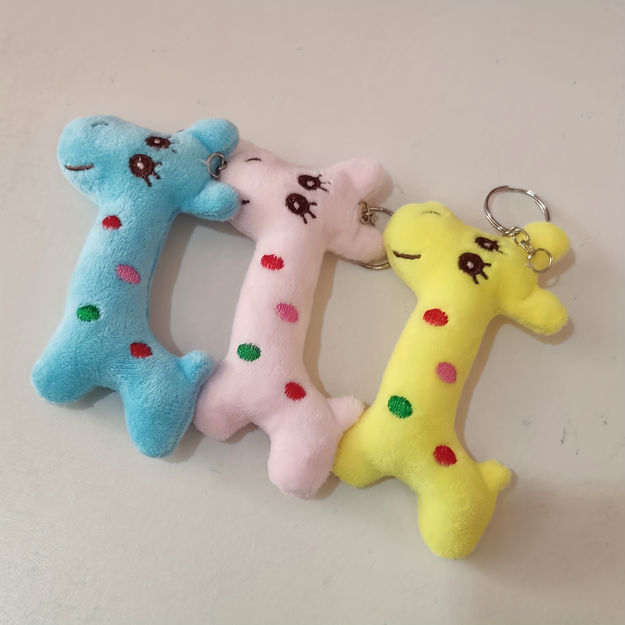 Panda Cow Plush Keys Pendant Key Chain Toy - AliExpress
