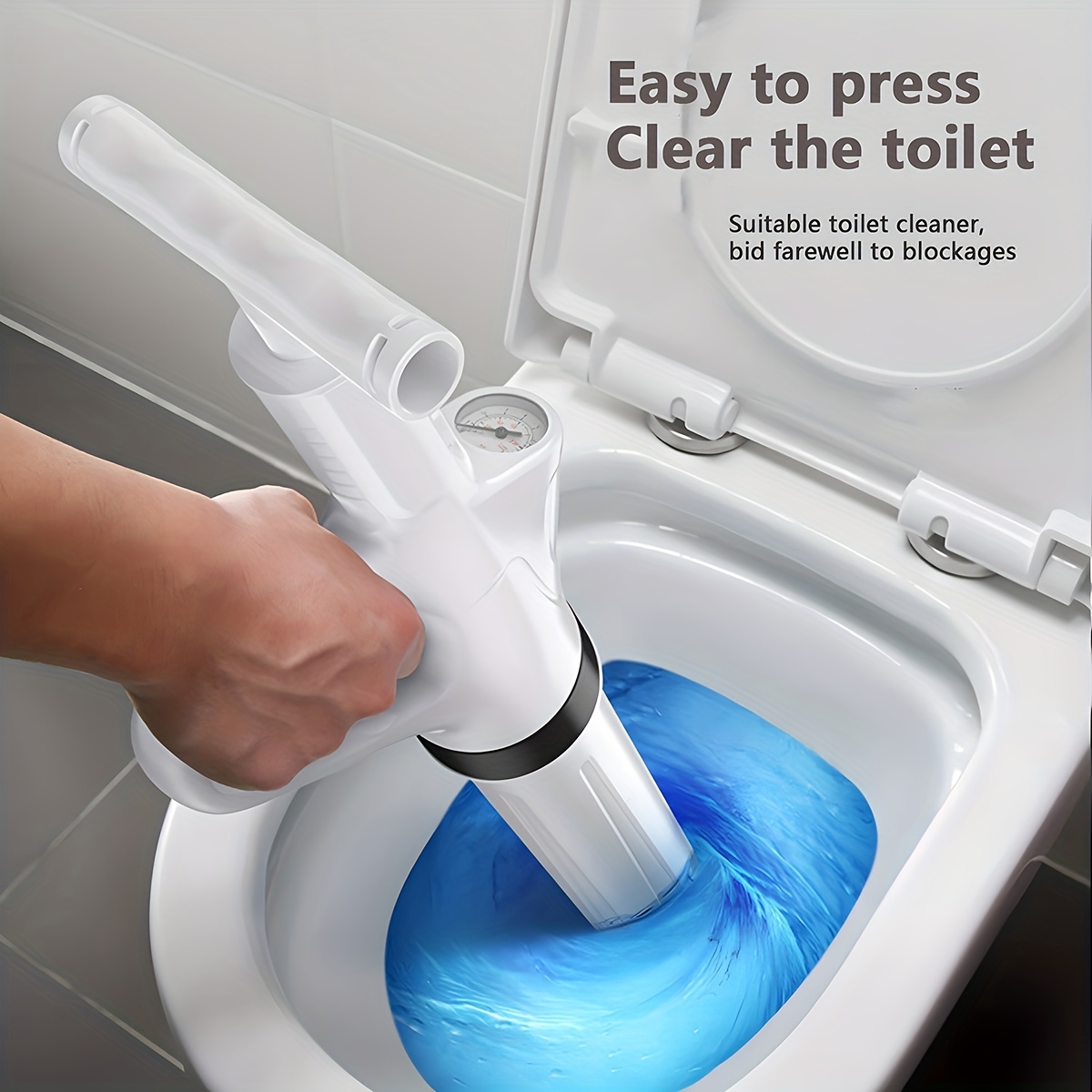 Manual Toilet Plunger Household Toilet Clog Remover Bathroom - Temu