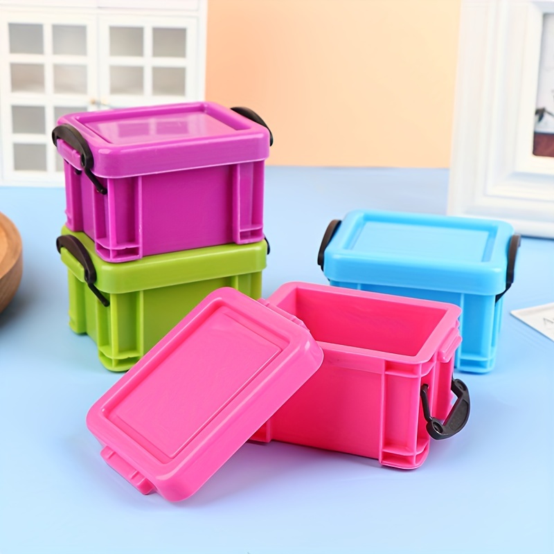 Miniature Dollhouse Clear Storage Containers Miniature 