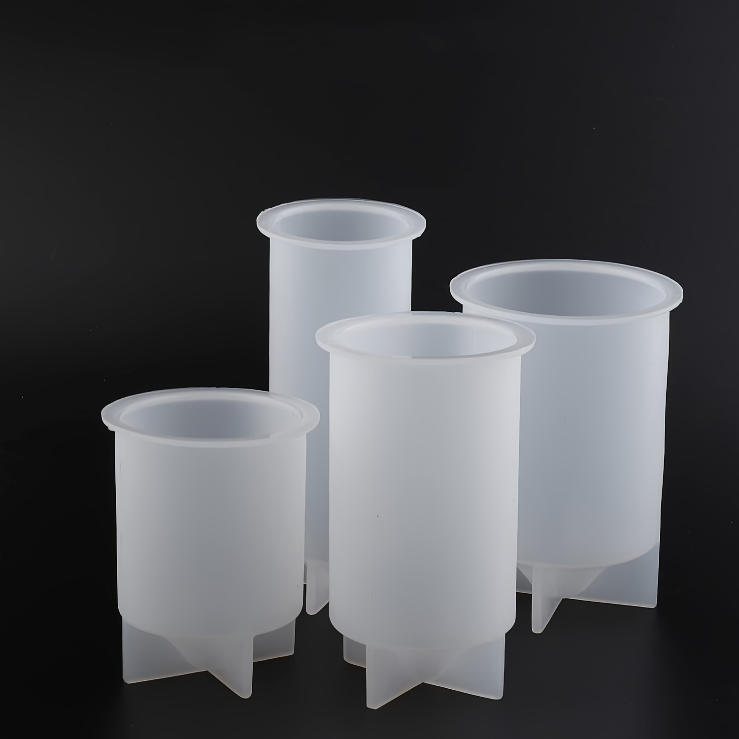 Image of 4pcs Silicone Candle Molds, Pillar Candle Making Kit For Diy Crafts, Home Decor, Handmade Jewelry - Durable And Flexible Material, Iiy Jewelry, Candle Making