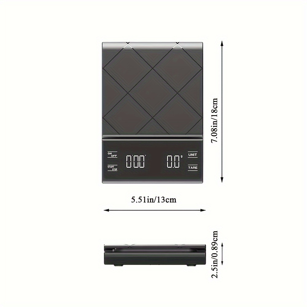 Coffee Scale, Digital Coffee Scale With Timer, Hand-brewed Coffee  Electronic Scale, Household Kitchen Scale, Coffee Bean Weigher, Kitchen  Food Scale Electronic, Kitchen Tools, Baking Supplies - Temu