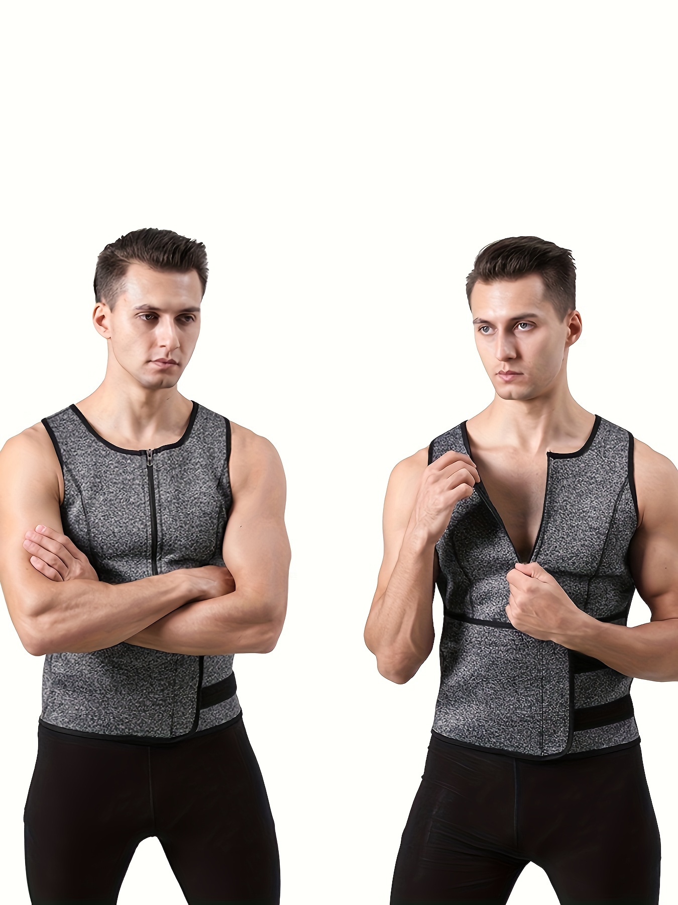 Men's Slimming Sweat Sauna Vest Waist Trainer Tummy Control - Temu