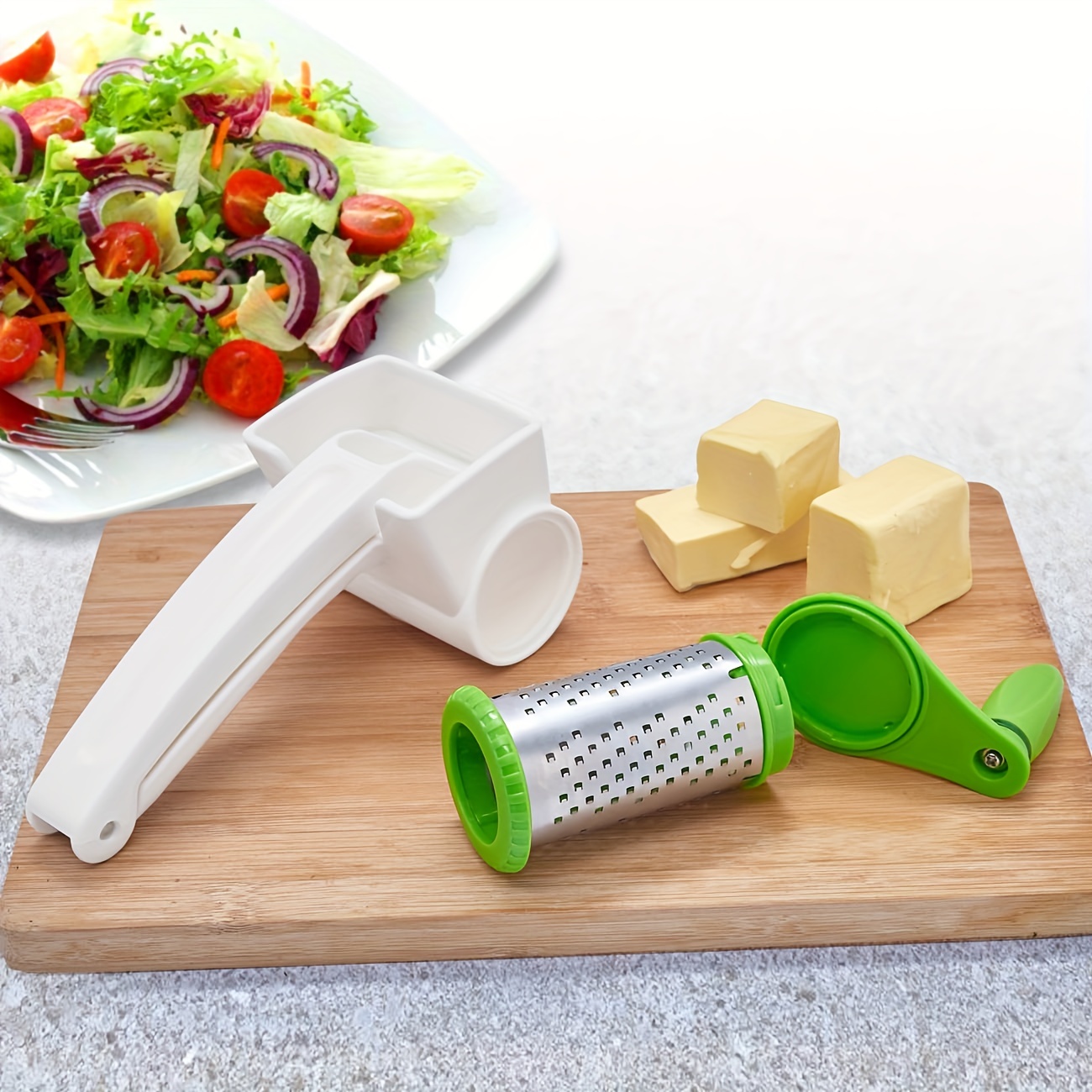 Cheese Grater, Handheld Rotary Cheese Grater, Multifunctional Garlic Grater,  Manual Ginger Shredder, Nut Grater, Household Creative Cheese Grater, Vegetable  Grater, Kitchen Stuff, Kitchen Gadgets - Temu