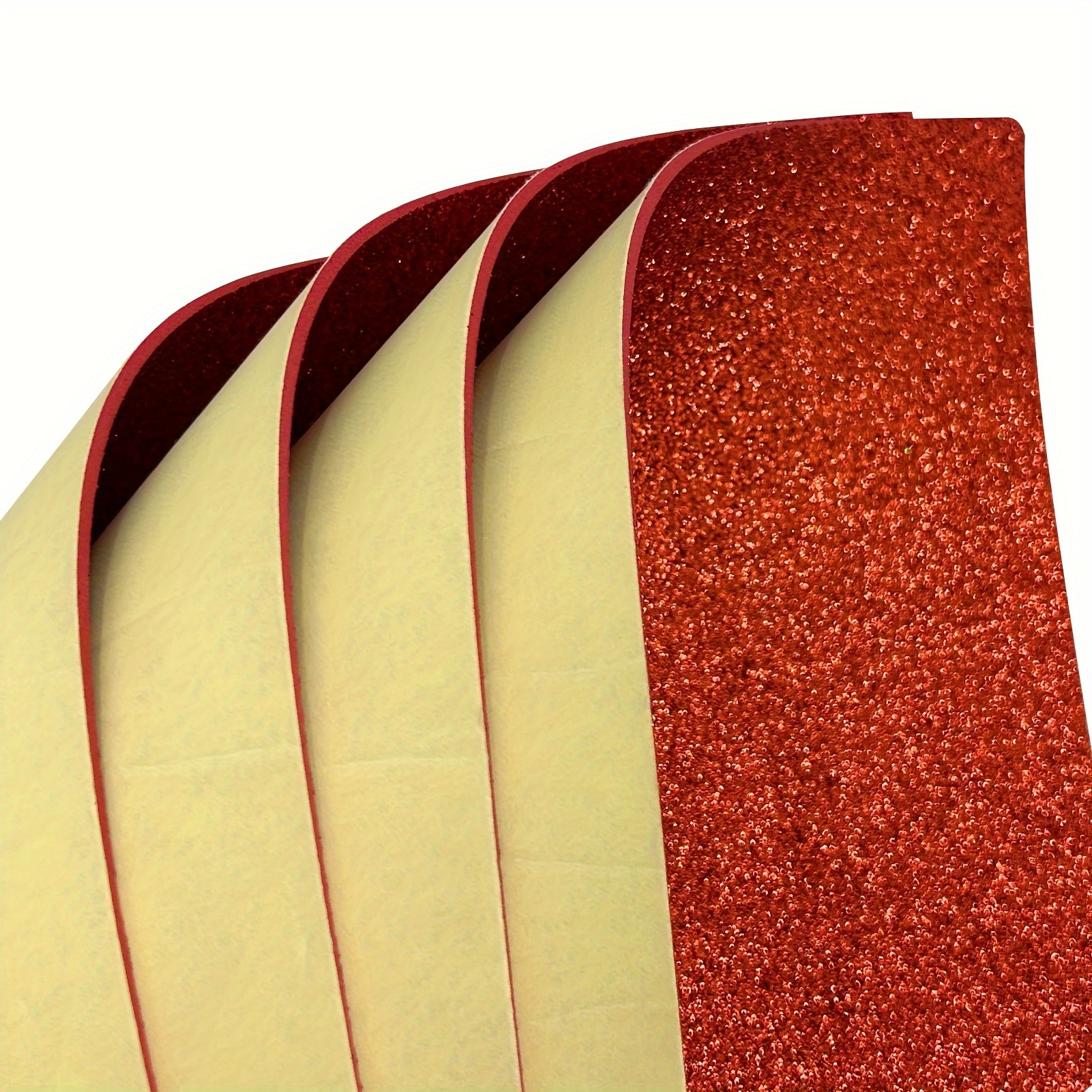 10sheets Adhesive Glitter Foam Sheet Letter Size Craft Foam Color EVA Foam  With Sticky Back Colorful Sponge Board Foamy (11.81*7.87inch)