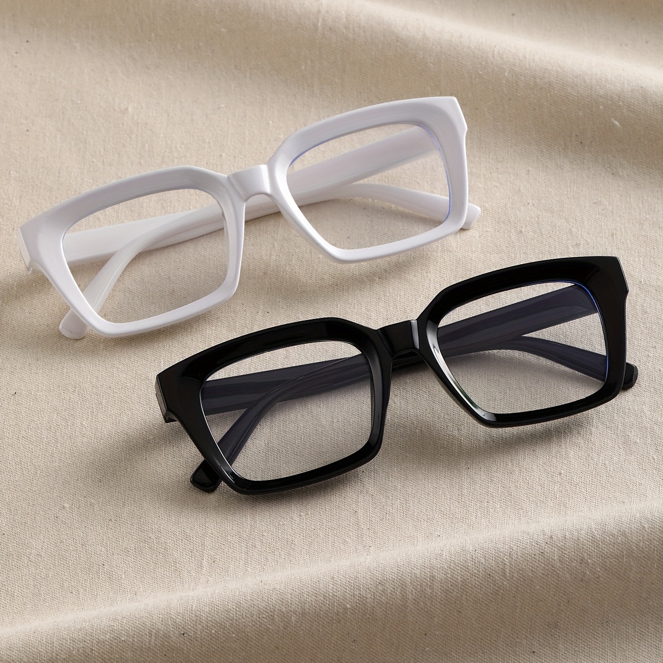  SCVGVER Gafas cuadradas vintage de gran tamaño para mujeres y  hombres, lentes transparentes sin receta, A2 Negro Mate : Ropa, Zapatos y  Joyería