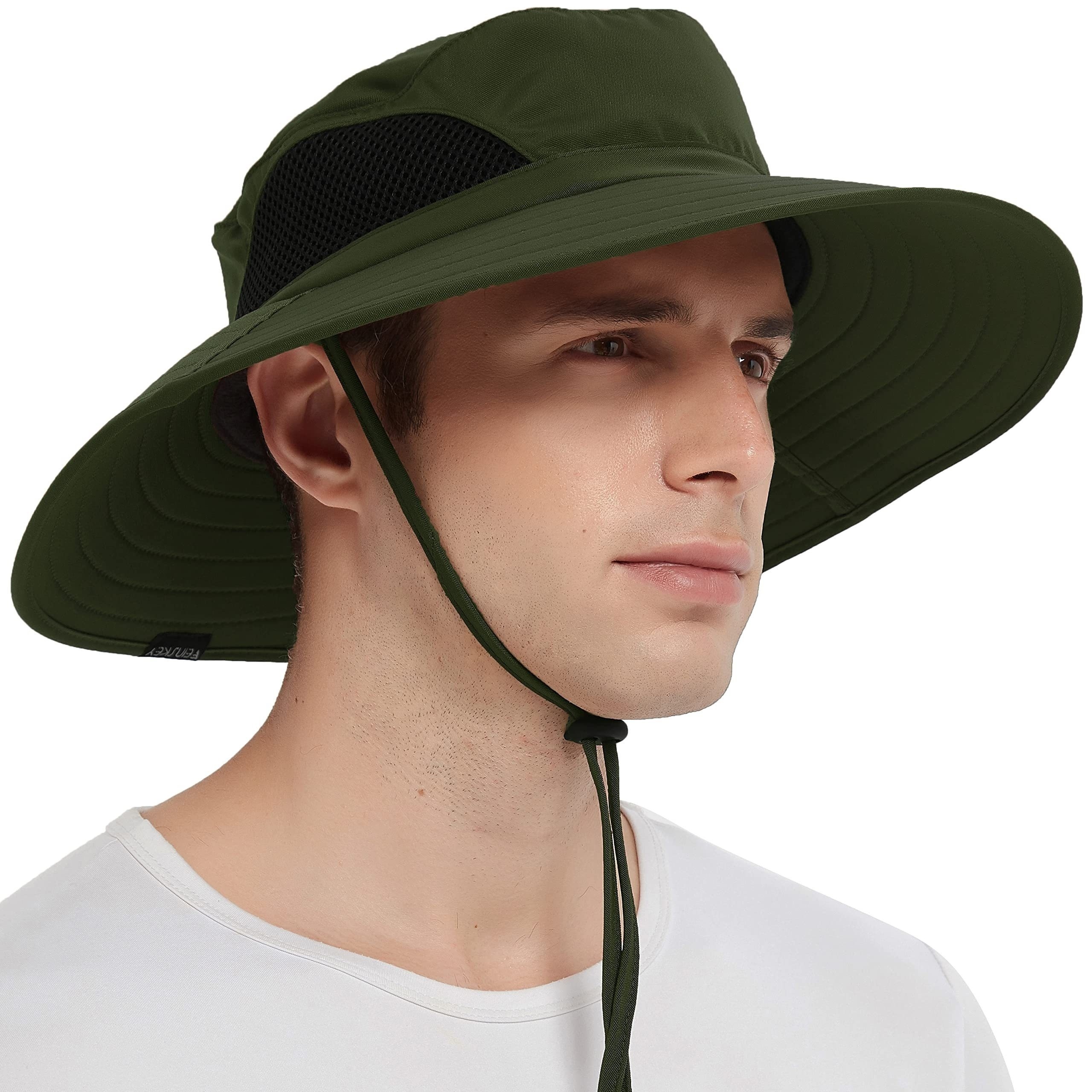 1pc Wide Brim Fishing Hat With Neck Flap, Quick Drying Breathable Bucket  Hat With Face Cover For Hiking Camping