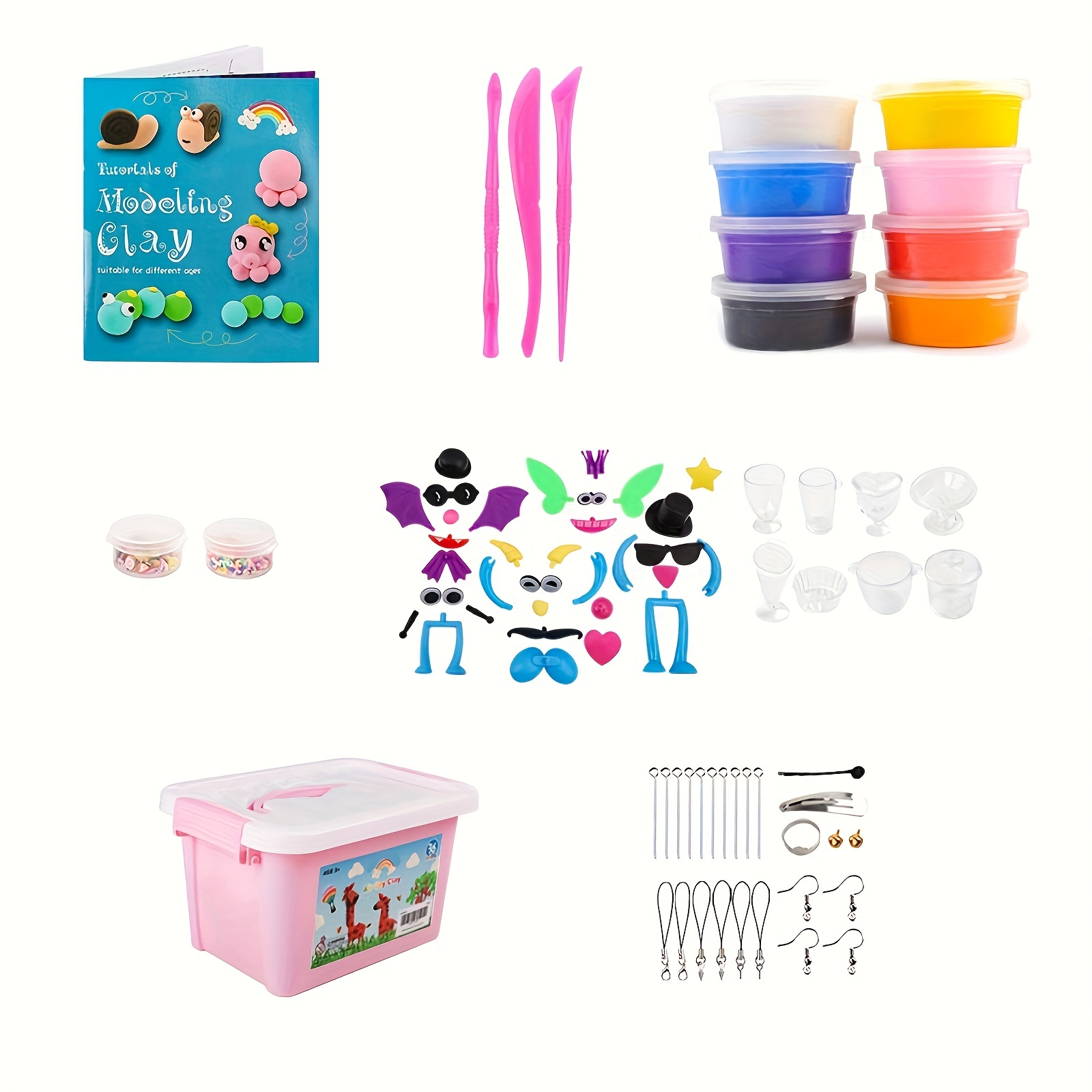 Colorful Air Dry Clay For Kids Clay Dough For Kids With Free - Temu
