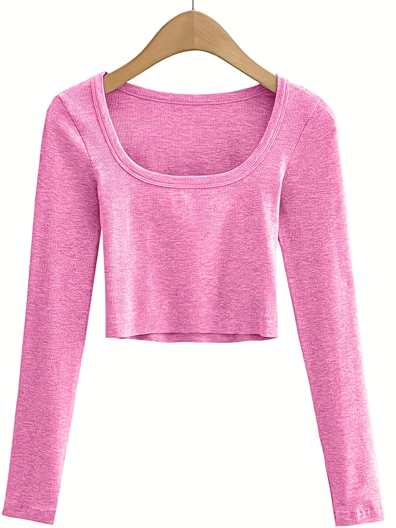 George Womens Pink Polyester Cropped T-Shirt Size M Scoop Neck - Sport –  Preworn Ltd