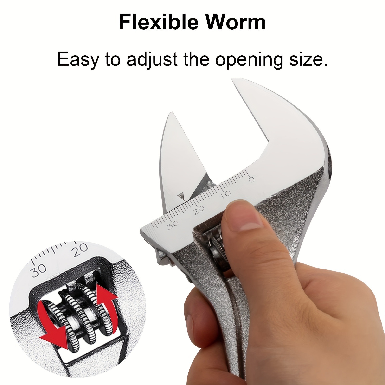 調節可能なレンチ1本（サイズ：6/8/10インチ） 調節可能なレンチ 可動