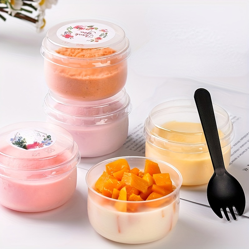  Vasos de cereales On the Go Tazas de bebida para desayuno, vaso  portátil para yogur y cereales para llevar (rojo rosa) : Bebés