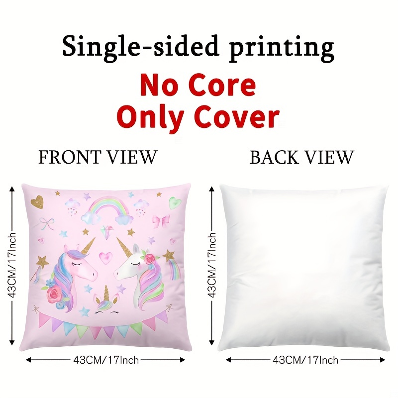 Unicorn letter outlet pillow