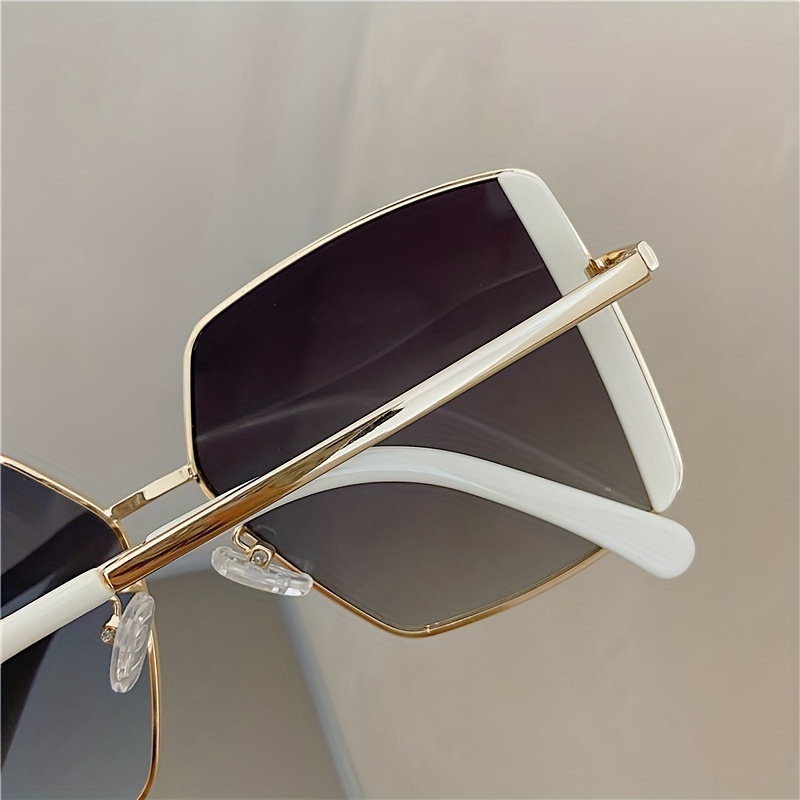 Oversized Cat Eye Sunglasses Gradient Lens Geometric Frame Shield UV400