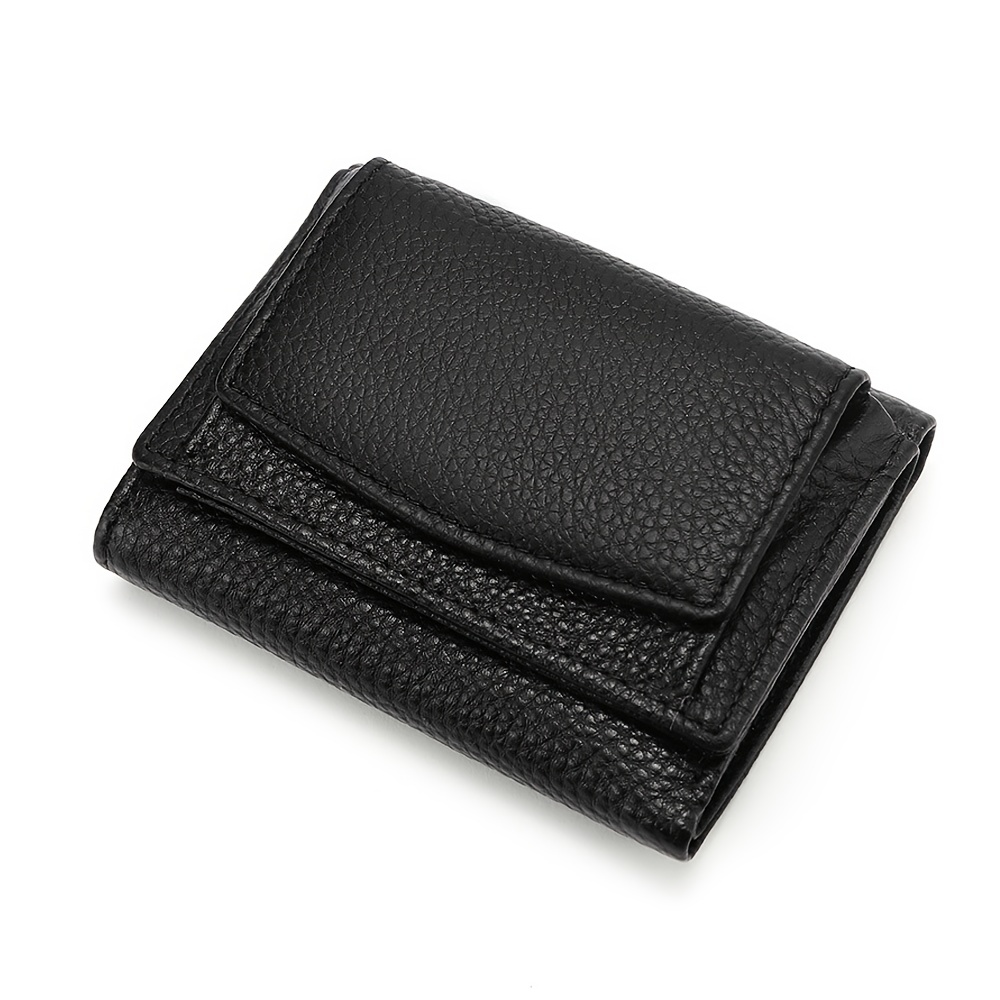 Brown & Black Status Icons Mini Snap Wallet