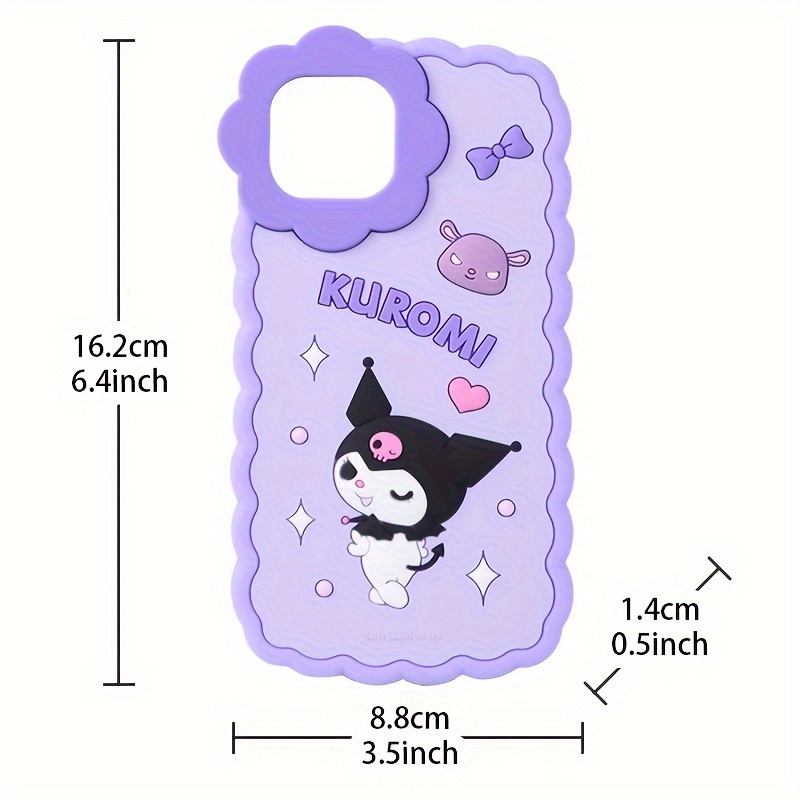 3d Cartoon Soft Silicone Kuromi Phone Case Iphone 12 - Temu