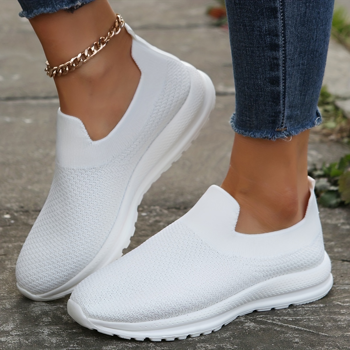 Zapatillas Blancas Mujer - Temu