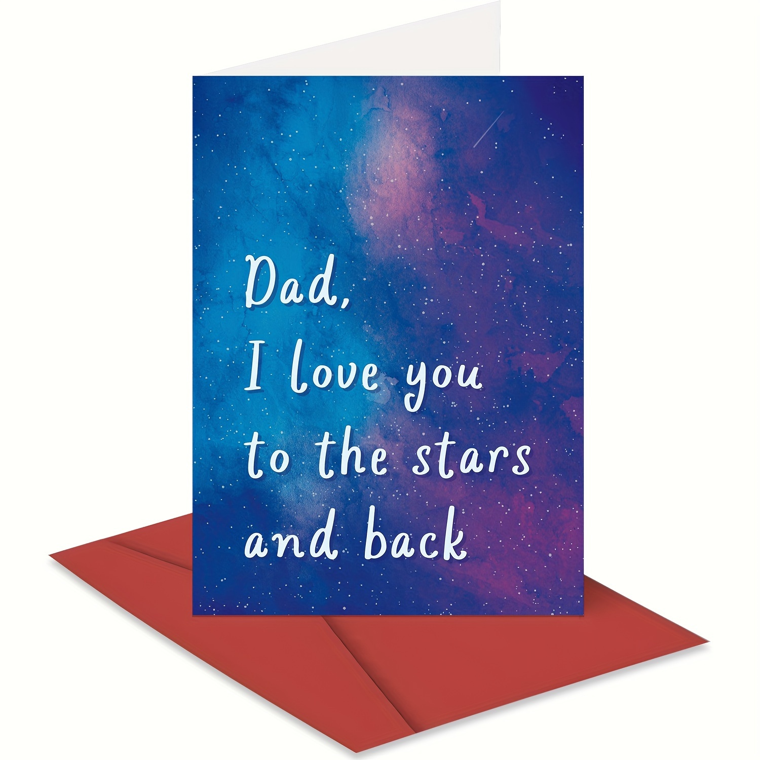 Blue Stars Dad Birthday Card