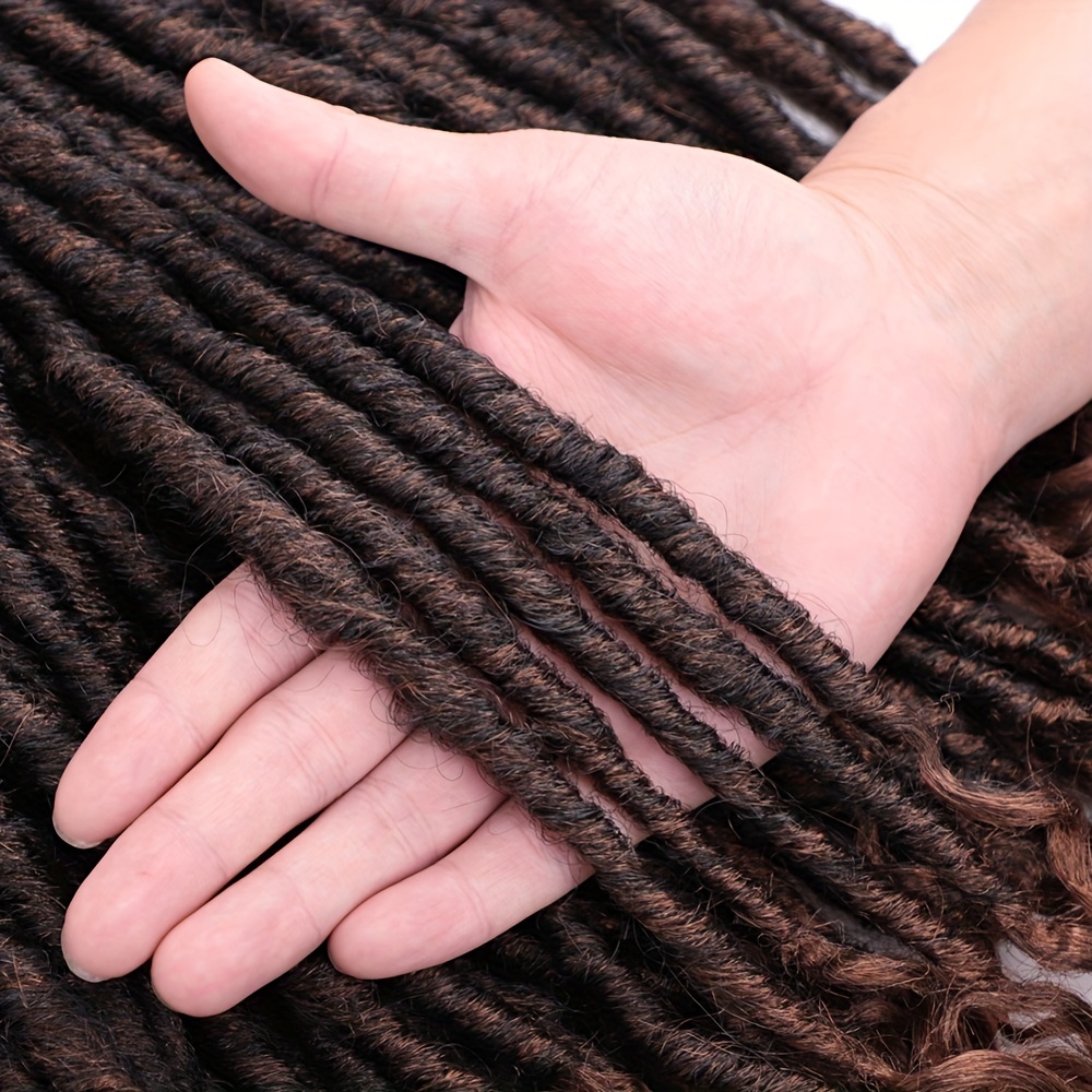 12 Strands Goddess Locs Crochet Hair Dreadlock Faux Locs - Temu